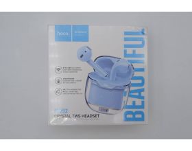 Наушники вакуумные беспроводные HOCO EW52 Crystal wireless stereo headset Bluetooth (голубой)  (УЦЕНКА! МЯТАЯ УПАКОВКА) Наушники вакуумные беспроводные HOCO EW52 Crystal wireless stereo headset Bluetooth (голубой)  (УЦЕНКА! МЯТАЯ УПАКОВКА)