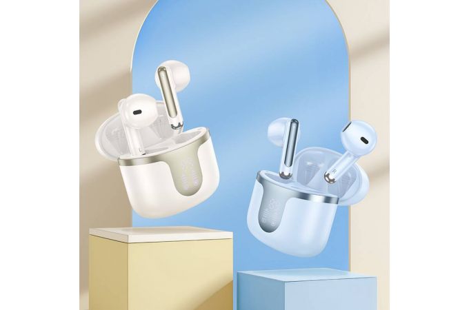 Наушники вакуумные беспроводные HOCO EQ7 Snowflake true wireless BT headset (фиолетовый) Наушники вакуумные беспроводные HOCO EQ7 Snowflake true wireless BT headset (фиолетовый)