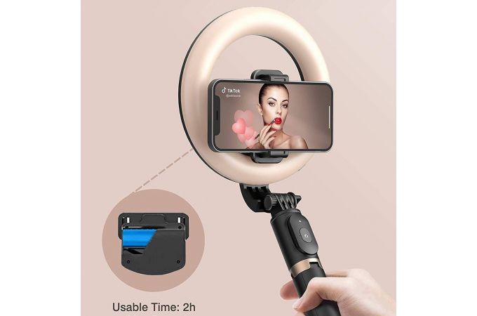 Монопод штатив для селфи и трипод 2в1 Орбита OT-SMH18 (194-798мм, пульт Bluetooth, LED) Монопод штатив для селфи и трипод 2в1 Орбита OT-SMH18 (194-798мм, пульт Bluetooth, LED)