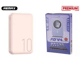 Универсальный дополнительный аккумулятор Power Bank REMAX RPP-65 usion 15W magnetic wireless (10000 mAh) (Розовый) Универсальный дополнительный аккумулятор Power Bank REMAX RPP-65 usion 15W magnetic wireless (10000 mAh) (Розовый)