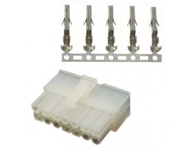 Разъем питания 14 pin (папа) для провода питания Asic Разъем питания 14 pin (папа) для провода питания Asic