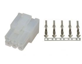 Разъем питания 6 pin (папа) для провода питания Asic Разъем питания 6 pin (папа) для провода питания Asic