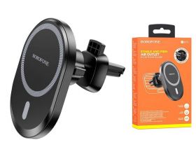 Держатель автомобильный для телефона BOROFONE BH71 магнитный в решетку воздуховода черный Держатель автомобильный для телефона BOROFONE BH71 магнитный в решетку воздуховода черный