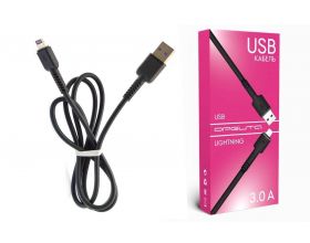 Кабель USB - Lightning Орбита OT-SMI33 3A (черный) 1м Кабель USB - Lightning Орбита OT-SMI33 3A (черный) 1м