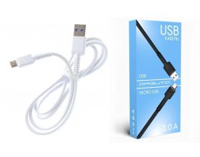 Кабель USB - MicroUSB Орбита OT-SMM56 3A (белый) 1м Кабель USB - MicroUSB Орбита OT-SMM56 3A (белый) 1м