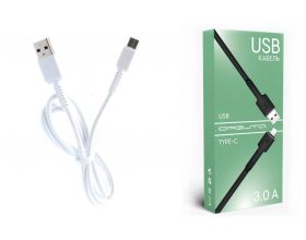 Кабель USB - USB Type-C Орбита OT-SMT27 3A (белый) 1м Кабель USB - USB Type-C Орбита OT-SMT27 3A (белый) 1м