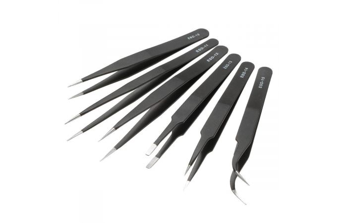 Набор пинцетов Помощник PT-INO05 (6 шт.) Набор пинцетов Помощник PT-INO05 (6 шт.)