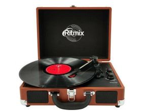 Проигрыватель для виниловых пластинок Ritmix LP-160B brown Проигрыватель для виниловых пластинок Ritmix LP-160B brown
