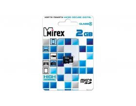 2.Карта памяти Mirex 2GB MicroSD c адаптером 2.Карта памяти Mirex 2GB MicroSD c адаптером