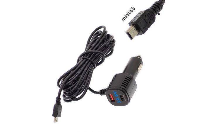 TDS TS-CAU62 Шнур питания в прикуриватель (3.5м, 12-24В, miniUSB+Type-C PD20W+USB QC3.0) TDS TS-CAU62 Шнур питания в прикуриватель (3.5м, 12-24В, miniUSB+Type-C PD20W+USB QC3.0)