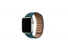 Ремешок кожаный с магнитной застежкой для Apple Watch 38/40 mm балтийский синий Ремешок кожаный с магнитной застежкой для Apple Watch 38/40 mm балтийский синий