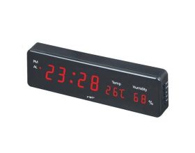 Часы настенные VST 805S-1 (температура, влажность) (красный) Часы настенные VST 805S-1 (температура, влажность) (красный)