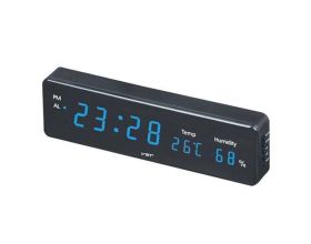 Часы настенные VST 805S-5 (температура, влажность) (синий) Часы настенные VST 805S-5 (температура, влажность) (синий)