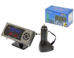 Часы автомобильные VST-815 часы авто с USB (температура, вольтметр) Часы автомобильные VST-815 часы авто с USB (температура, вольтметр)