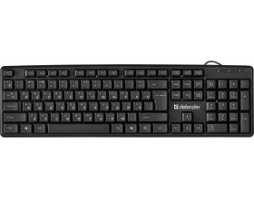 Клавиатура проводная Defender Element HB-520 USB  (черный) Клавиатура проводная Defender Element HB-520 USB  (черный)