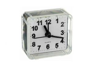Часы-будильник Perfeo Quartz "PF-TC-001", квадратные 5,5*5,5 см, белые Часы-будильник Perfeo Quartz "PF-TC-001", квадратные 5,5*5,5 см, белые