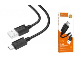 Кабель USB - MicroUSB HOCO X73 (черный) 1м Кабель USB - MicroUSB HOCO X73 (черный) 1м