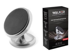 Держатель автомобильный для телефона WALKER CX-002 магнитный на панель, серебряный Держатель автомобильный для телефона WALKER CX-002 магнитный на панель, серебряный
