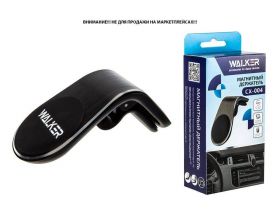 Держатель автомобильный для телефона WALKER CX-004 магнитный на воздуховод, черный Держатель автомобильный для телефона WALKER CX-004 магнитный на воздуховод, черный