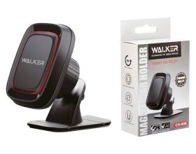 Держатель автомобильный для телефона WALKER CX-008 магнитный на панель, черный Держатель автомобильный для телефона WALKER CX-008 магнитный на панель, черный