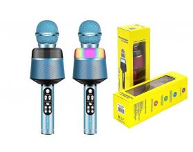Караоке микрофон Орбита OT-ERM10 (Bluetooth, динамики, USB) RGB (синий) Караоке микрофон Орбита OT-ERM10 (Bluetooth, динамики, USB) RGB (синий)