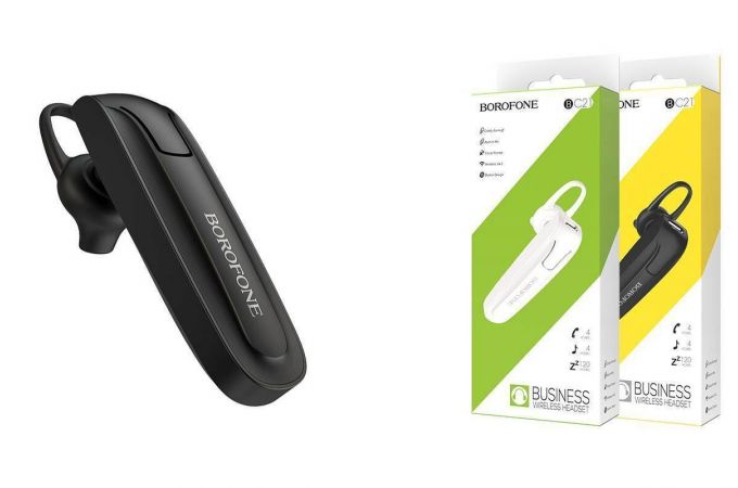 Bluetooth гарнитура BOROFONE BC21 (черный) Bluetooth гарнитура BOROFONE BC21 (черный)