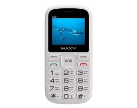 Сотовый телефон MAXVI  B201 White Сотовый телефон MAXVI  B201 White