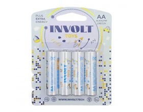 Батарейка алкалиновая INVOLT TOYS BOY AA (LR6) 4BL (цена за блистер 4 шт) PREMIUM Батарейка алкалиновая INVOLT TOYS BOY AA (LR6) 4BL (цена за блистер 4 шт) PREMIUM