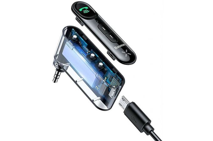 Bluetooth адаптер для автомагнитолы BASEUS Qiyin AUX (черный) Bluetooth адаптер для автомагнитолы BASEUS Qiyin AUX (черный)