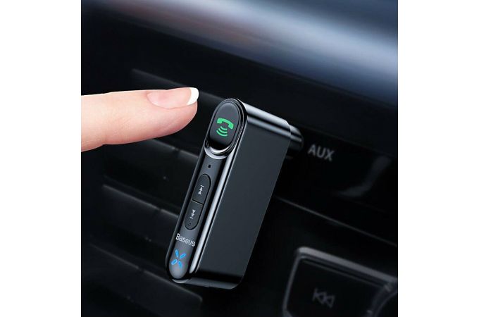 Bluetooth адаптер для автомагнитолы BASEUS Qiyin AUX (черный) Bluetooth адаптер для автомагнитолы BASEUS Qiyin AUX (черный)
