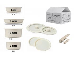 Набор посуды Огонек OG-HOG14 Белый 10 предметов Набор посуды Огонек OG-HOG14 Белый 10 предметов