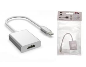 Конвертер переходник Орбита OT-AVW54  (штекер TYPE-C - гнездо HDMI) 15см Конвертер переходник Орбита OT-AVW54  (штекер TYPE-C - гнездо HDMI) 15см