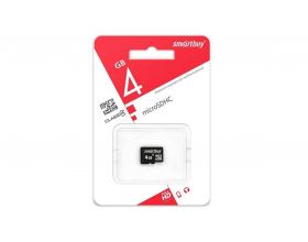 Карта памяти microSDHC Smartbuy 4 GB (class 10) без адаптера (SB4GBSDCL10-00) Карта памяти microSDHC Smartbuy 4 GB (class 10) без адаптера (SB4GBSDCL10-00)