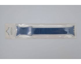 Металлический ремешок с магнитной застежкой "под кожу" для Apple Watch 38/40 mm синий (УЦЕНКА! МЯТАЯ УПАКОВКА) Металлический ремешок с магнитной застежкой "под кожу" для Apple Watch 38/40 mm синий (УЦЕНКА! МЯТАЯ УПАКОВКА)