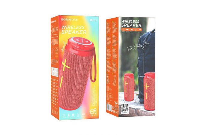 Портативная беспроводная колонка BOROFONE BR24 Sports BT (красный) Портативная беспроводная колонка BOROFONE BR24 Sports BT (красный)