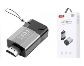 Конвертер XO GB014 HDMI to VGA female converter Tranish Конвертер XO GB014 HDMI to VGA female converter Tranish