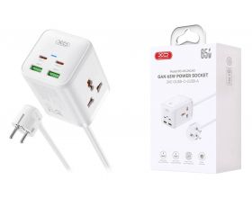 Сетевое зарядное устройство XO WL24(EU) 65W Fast Charging Desktop Charger Array Plug White Сетевое зарядное устройство XO WL24(EU) 65W Fast Charging Desktop Charger Array Plug White