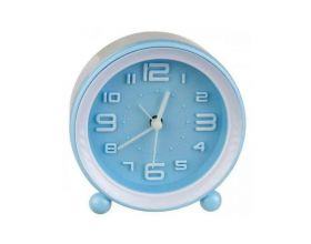 Часы-будильник Perfeo Quartz "PF-TC-007", круглые диам. 10,5 см, синие Часы-будильник Perfeo Quartz "PF-TC-007", круглые диам. 10,5 см, синие