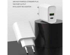 Сетевое зарядное устройство USB SENDEM OG03 PD+QC3.0, 3000mA (белый) Сетевое зарядное устройство USB SENDEM OG03 PD+QC3.0, 3000mA (белый)