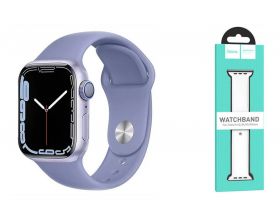 Ремешок для Apple Watch HOCO WA01 Классический спортивный силиконовый ремешок Flexible series (42-49 мм, лаванда) Ремешок для Apple Watch HOCO WA01 Классический спортивный силиконовый ремешок Flexible series (42-49 мм, лаванда)