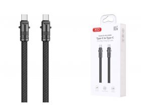 Кабель USB Type-C - USB Type-C XO NB-Q288B Lanyard Bullet Zinc Alloy 60W Black Кабель USB Type-C - USB Type-C XO NB-Q288B Lanyard Bullet Zinc Alloy 60W Black