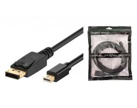 Кабель DisplayPort miniDP (M) --> DP (M) Орбита OT-AVW62 штекер miniDISPLAY PORT - штекер DISPLAY PORT 3м (v1.2)
