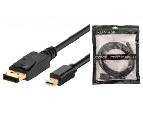 Кабель DisplayPort miniDP (M) --> DP (M) Орбита OT-AVW63 штекер miniDISPLAY PORT - штекер DISPLAY PORT 1м (v1.3)