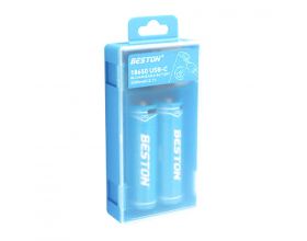 Аккумулятор 18650 BESTON 2 шт разъем USB-C 2000 mAh / 3,7V + кабель (цена за 2 штуки) Аккумулятор 18650 BESTON 2 шт разъем USB-C 2000 mAh / 3,7V + кабель (цена за 2 штуки)