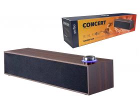 Колонка-саундбар Perfeo "CONCERT", мощность 6 Вт, USB, "дерево", коричневый PF_A4340 Колонка-саундбар Perfeo "CONCERT", мощность 6 Вт, USB, "дерево", коричневый PF_A4340
