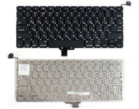Клавиатура для ноутбука Apple MacBook A1278 13.3; черная плоский Enter Клавиатура для ноутбука Apple MacBook A1278 13.3; черная плоский Enter