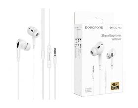 Наушники вакуумные проводные BOROFONE BM30 Pro (белый)