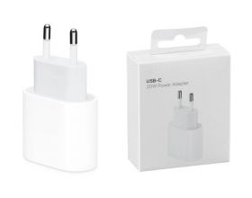 Сетевое зарядное устройство USB-C 20W для Apple iPhone (белый) без логотипа Сетевое зарядное устройство USB-C 20W для Apple iPhone (белый) без логотипа