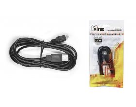 Кабель MiniUSB 2.0 Mirex Type-A (M) --> USB2.0 Mini-B (M) (13700-AMMIN18B) (1/43-1) 1,8м (черный) Кабель MiniUSB 2.0 Mirex Type-A (M) --> USB2.0 Mini-B (M) (13700-AMMIN18B) (1/43-1) 1,8м (черный)