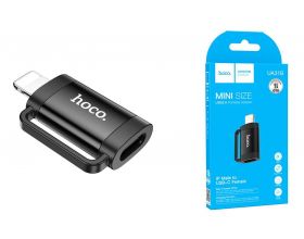Переходник OTG HOCO UA31B (штекер Lightning - гнездо USB-C) Переходник OTG HOCO UA31B (штекер Lightning - гнездо USB-C)